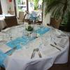 Table d'honneur, numéro de table, marque place, menu, centre de table